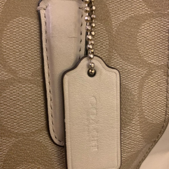 Coach Mini Christie Carryall Satchel Handbag Zip Top Closure Leather Trim F58291 - Picture 9 of 9